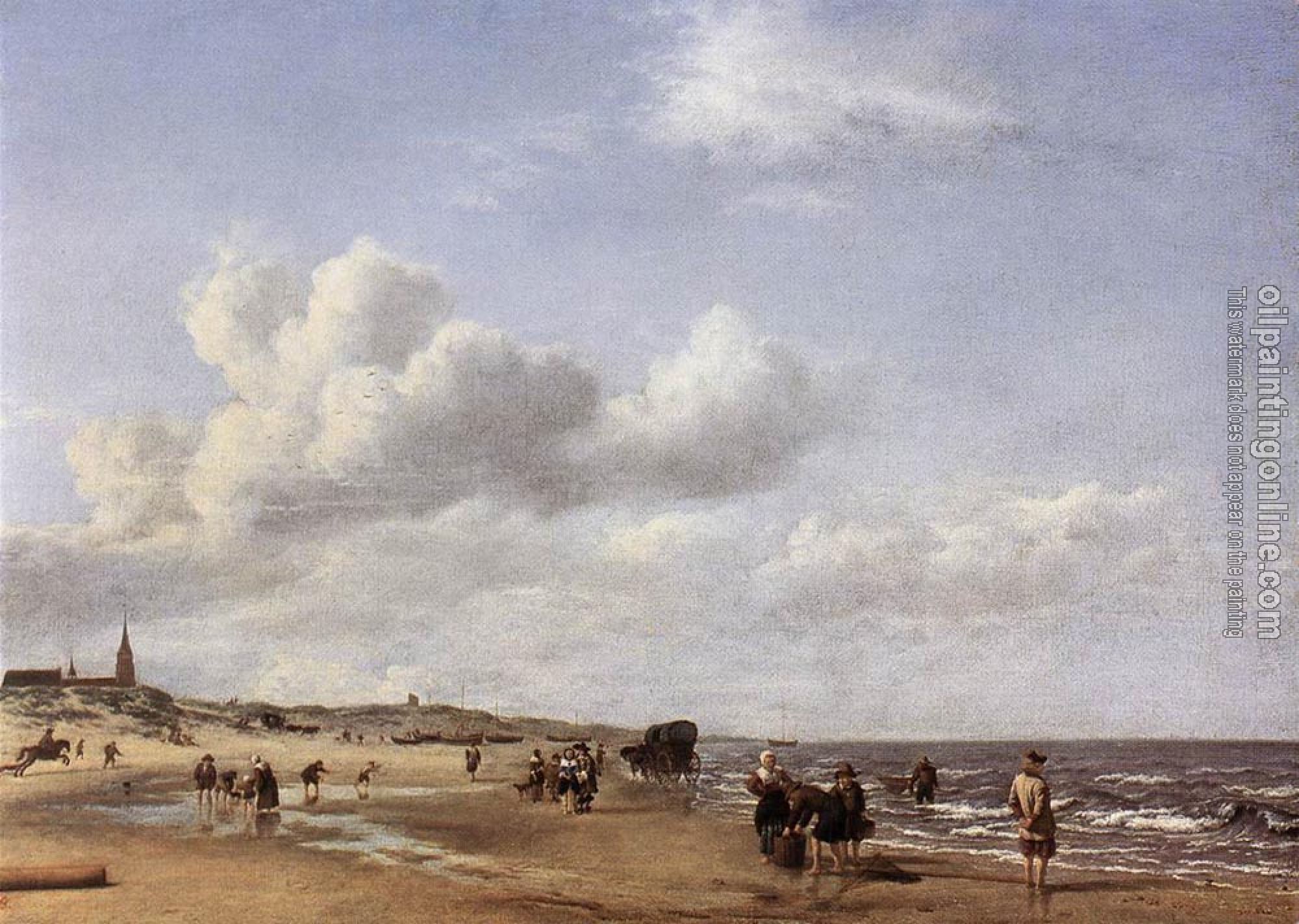 Velde, Adriaen van de - The Beach At Scheveningen